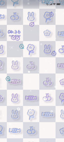 芋圆奶兔棋盘格