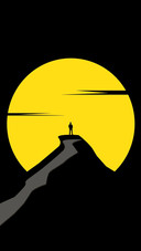 Mountaintop moon