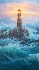 Lighthouse and ocean 2