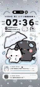 雨雾 奶萌黑白小猫