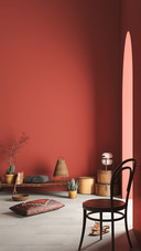 Rustic Home Interior Mockup with Bench