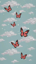 Butterflies in the sky