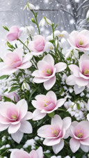 Snowy flowers