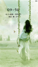秋千上的女孩