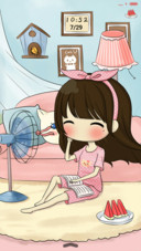  萌星球 小希的休闲夏日（多锁屏）