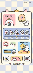 治愈蓝 加倍可爱鸭