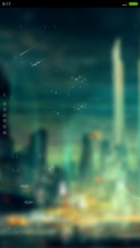 4D动态锁屏流星雨滴充电特效3D壁纸重力滚动-空城