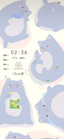 充电特效平铺治愈猫