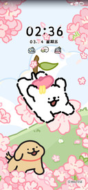线条小狗 樱花来信