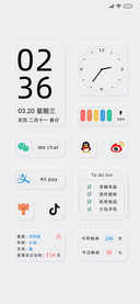 彩色 拟态小组件