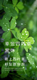 幸运四叶草黑体