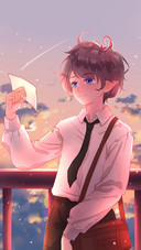 A Handsome Boy With A letter in His Hand