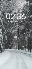 看雪中山
