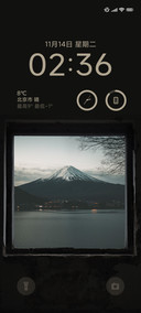 极简深色雪山 组件