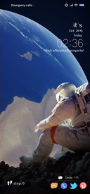 Overlooking planet