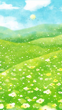 A sea of flowers illustration