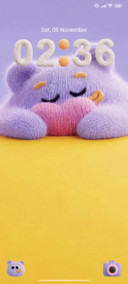 Purple Fluffy Bear