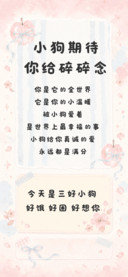 小狗期待你给碎碎念