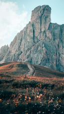 The rocks at the mountain pass