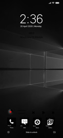 Black Windows 10 Mobile v10