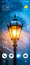 Streetlight Snow