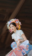 盘点女明星的簪花造型