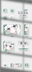 绿色漫画女孩