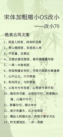 mini宋体加粗缩小70