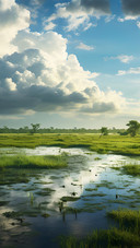 Wild lake view