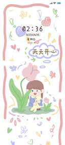 可爱郁金香女孩