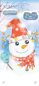 多动态冬日雪宝宝