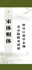 宋体粗体