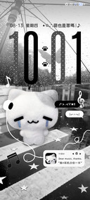 氛围 小猫困在雨里