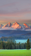 Panoramic View of Tatra Mounains