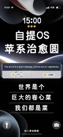 自提OS苹系治愈圆