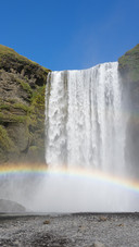 Waterfall Clear Sky Scenic View