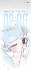ins少女下彩虹雨
