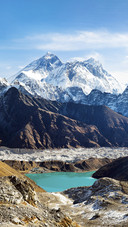 Lake by Snowy Mountain