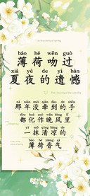 薄荷吻过夏夜的遗憾