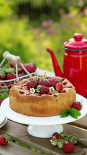 A Plate of Delicious Fruit Cake