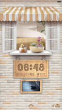 西窗(动态锁屏+动态时钟)