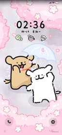 线条小狗 樱花日记