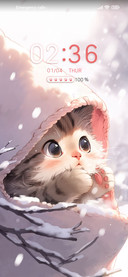 Cats Watch Snow