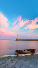 Old venetian lighthouse in Chania
