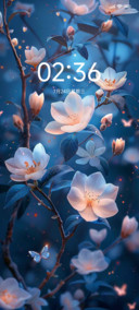 荧光蝶舞花