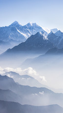 Mountain in Morning Fog