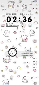 平铺软萌猫猫