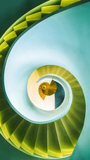 This spiral staircase is so beautiful that it makes ones