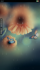 蝶恋花（下雨动画+自定义头像/昵称/签名）