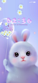 The cute rabbit